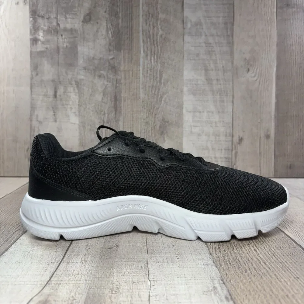Adidas Cloudfoam Flex Women's Size 7 Wide Fit Running Shoes Athletic Black White